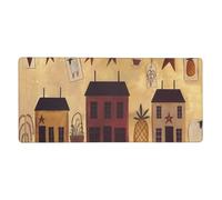 Fall Country Barn Print Large Gaming Mouse Pad (90x40cm / 36x16in) Extended Desk Mat for Gaming & Work