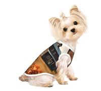 Fall Country Barn Print Lightweight Dog Vest, Cat Sleeveless Shirt, Breathable Mesh Design for Summer Walking and Play