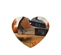 Fall Country Barn Printing 10 Pcs Car Air Freshener Hanging Sheets Scented Hanging Sheets With Rope For Home