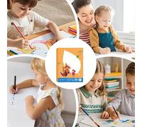Fall Crafts - Creative Leaf Art Craft Kit for Kids | Paper Base Cards with Glue Stick and Leaves, Seasonal Self Build Craft Supplies for Girls, Boys, Halloween, Home Decoration