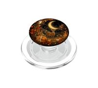 Fall Crescent Moon Deer Owl Fox Pumpkin Maple Leaves Autumn PopSockets PopGrip for MagSafe