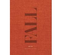 Fall Decor - Burnt Orange Linen | Hard Cover Accent Book with Realistic Fabric Effect Design (290 Blank Dot Grid Pages Inside): Ideal for Interior ... and Stacking on Shelves or a Coffee Table