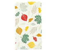 Fall Decor Paper Guest Towels for Bathroom Hand Towels Autumn & Thanksgiving Décorations, or Dinner Napkins, Scattered Leaves Pk 48