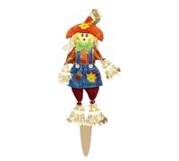 Fall Decorations Outdoor Scarecrow with Firework Lamp, Solar Powered Autumn Harvest Thanksgiving Halloween Decor for Yard,Garden,Porch, Farmhouse (A)