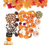 Fall Decorations Set | 166/ Thanksgiving Harvest Acorns Table Decorations,Table Centerpieces for Wreaths Halloween Fireplace Mantle Desk Kitchen Living Room Grocery Stores