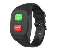 Fall Detection Smart Watch Fall Alert Devices for Elderly,GPS Tracking Bracelet for Elderly Dementia SOS Safety Fence Waterproof for Dementia Alzheimer's Christmas Birthday Gift,Black
