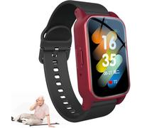 Fall Detection Smart Watch for Seniors, GPS Tracking & SOS Alert - HD Video Call Waterproof Fitness with Heart Rate/Blood Pressure Monitor, Medication Reminder for Dementia/Alzheimer’s