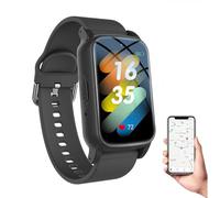 Fall Detection Smart Watch for Seniors with GPS Tracking, SOS Alert & HD Video Call, Waterproof Fitness Tracker for Dementia/Alzheimer’s, 4G Safety Gift for the Elderly (Black)