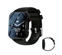 Fall Detection Watch for Seniors | SOS Emergency Alert & GPS Tracker for Elderly Safety | HD Video Call, Medication Reminder, IP67 Waterproof Smartwatch for Peace of Mind | iOS & Android(Black)