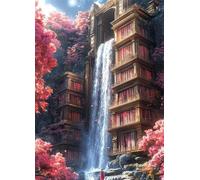 Fall Diamond Art BookshWoman Diamond Painting Kits for Adults Beginner 5D DIY Full Square Drill Cross Stitch Kits for Adults Arts and Crafts for Bedroom Decor, Room Decor, Gifts 80 * 110CM -bby2507QR