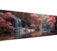 Fall Diamond Art Cherry Blossoms Diamond Painting Kits Adults, DIY Full Drill Cross Stitch Kits, Crystal Art Kit for Home Wall Decor, Creative Hobby Gift & Stress Relief, 40x90cm 16x36 Inch Y1-229