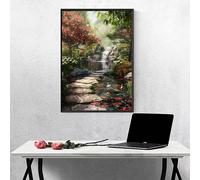Fall Diamond Art Fish 5d Diamond Painting Kits for Adults Full Drill Crystal Art Kits for Adults Beginners, DIY Cross Stitch Embroidery Crafts Pictures for Home Wall Decor, Gifts 24×31 inch PJY7 I-F