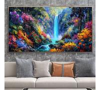 Fall Diamond Art Landscape Large Diamond Painting Kits for Adults 24x48in Crystal Art Kits DIY Full Drill Square Rhinestone Embroidery Cross Stitch Canvas Pictures for Adults for Wall Decor A-U430