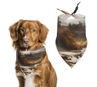 Fall Dog Bandanas Soft Cute Triangle Larges Scarfs for Pets Kerchief Print Pet Handkerchiefs for Small Medium Large Dogs Puppy Cats