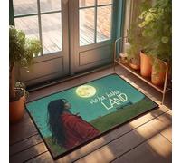 Fall Door Mats Outdoor Full Moon Night: Journey To Haha Haha Land Doormat Welcome Door Mats For Outside Entry Desk Floor Mat(50X80CM)