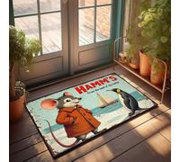 Fall Door Mats Outdoor Hamm'S: A Mouse And Penguin Adventure By The Sea Doormat Welcome Door Mats For Outside Entry Desk Floor Mat(65X90CM)