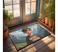 Fall Door Mats Outdoor Vintage Mid 190S Adventure In The Mountains Doormat Welcome Door Mats For Outside Entry Desk Floor Mat(50X80CM)