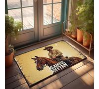 Fall Doormat Outdoor Ride Into The Sunset: Readuse Rhytm'S Western Adventure Doormat Winter Welcome Mat Front Porch Rug(40X60CM)