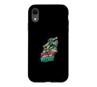Fall Down Get Up Repeat Skateboarding Skater Case for iPhone XR