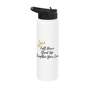 Fall Down, get up, straighten Your Crown - Strong Woman Stainless Steel Insulated Water Bottle