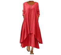 Fall Dresses for Womens Clearance Cotton Linen Long Dress for Women UK Little Black Party Dress Women's Plus Size Elegant Dresses Sale