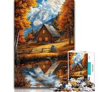Fall Farm Jigsaw Puzzles for Adults 1000 Piece,Help The Brain Exercise Addictive Toys to Cultivate Patience Parent-child Interaction 50x75cm