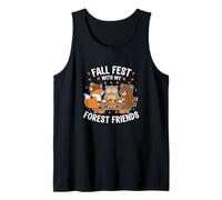 Fall Fest with Forest Friends - Funny Thanksgiving Tank Top