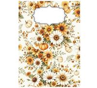 Fall Florals Drawing Notebook: Beautiful Autumn Sunflower & Pumpkin Art Journal for Sketching, Doodling, and Creative Ideas: Large 8.5 x 11 Inch ... Paper - Perfect Gift for Artists and Crafters