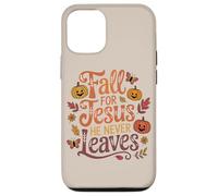 Fall for Jesus Funny Christian Autumn Leaf Pumpkin Leaves Case for iPhone 12/12 Pro