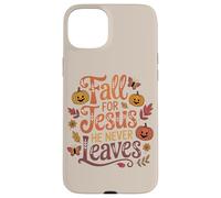 Fall for Jesus Funny Christian Autumn Leaf Pumpkin Leaves Case for iPhone 15 Plus