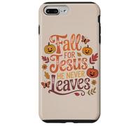 Fall for Jesus Funny Christian Autumn Leaf Pumpkin Leaves Case for iPhone 7 Plus/8 Plus