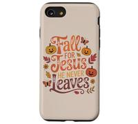 Fall for Jesus Funny Christian Autumn Leaf Pumpkin Leaves Case for iPhone SE (2020) / 7 / 8