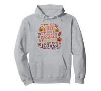 Fall for Jesus Funny Christian Autumn Leaf Pumpkin Leaves Pullover Hoodie