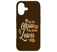 Fall For Jesus He Never Leaves Awesome Christian Autumn Case for iPhone 17