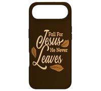 Fall For Jesus He Never Leaves Awesome Christian Autumn Case for iPhone Air