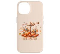 Fall for Jesus He Never Leaves Christian Autumn Case for iPhone 14