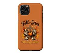 Fall for Jesus He Never Leaves Christian Faith Cross Pumpkin Case for iPhone 11 Pro