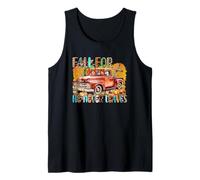 Fall for Jesus He Never Leaves Faith Truck Tank Top