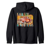 Fall For Jesus He Never Leaves Faith Truck Zip Hoodie