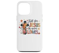Fall For Jesus He Never Leaves Faithful Cross Case for iPhone 13 Pro Max