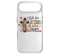 Fall For Jesus He Never Leaves Faithful Cross Case for iPhone Air