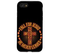 Fall For Jesus He Never Leaves Graphic Christian Design Case for iPhone SE (2020) / 7/8