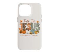 Fall For Jesus He Never Leaves Pumpkin Flower Maple Leaves Case for iPhone 14 Pro Max
