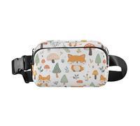 Fall Fox Forest Fanny Pack for Women Men Crossbody Belt Bag Fashion Waist Packs Purse with Adjustable Strap Hip Bag for Outdoors Workout Travel