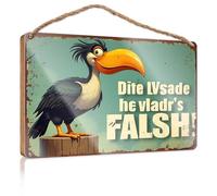 Fall Front Door Decor Adventurous Toucan Promotes Honest Leadership Wooded Sign Home Décor Store Home Decor Bathroom Signs For Doo(20X30CM)