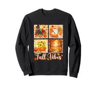 Fall Funny Vibes Thanksgiving Rottweiler Turkey Flowers Sweatshirt