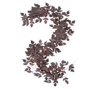 Fall Garland 5.9ft Artificial Dark Plum Layered