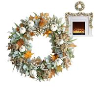 Fall Garland - ABS 6ft 1.8m Artificial Autumn Maple Leaf Pumpkin Berry