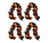 Fall Garland | Artificial Maple Leaves Vine Garland Thanksgiving Decor | Home Decor for Indoor Outdoor Thanksgiving Party Fireplace Stair Yard Garden Patio Wedding Farmhouse Harvest