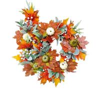 Fall Garland for Mantle 4.9FT Fake Harvest Banner with Pumpkins